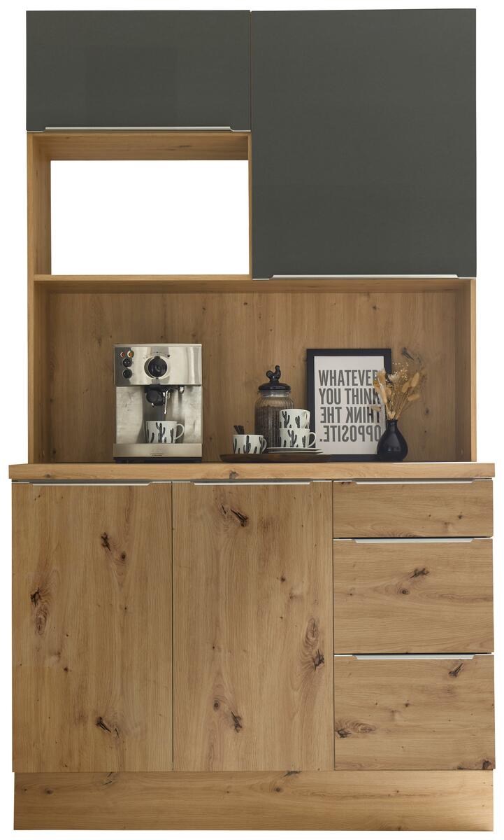 Bild 1 von Miniküche in Grau/Anthrazit/Eiche Artisan