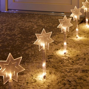 LED-Leuchtstäbe im Winter-Design, ca. 35cm