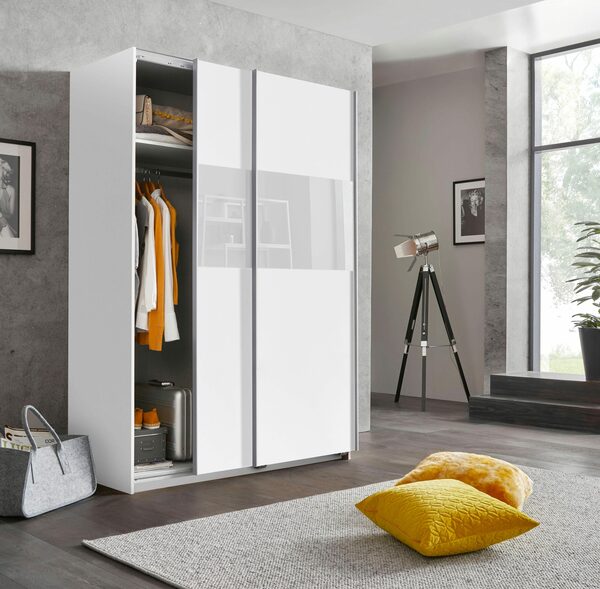 Bild 2 von Wimex Schwebetürenschrank Bramfeld mit Glaselementen und zusätzlichen Einlegeböden