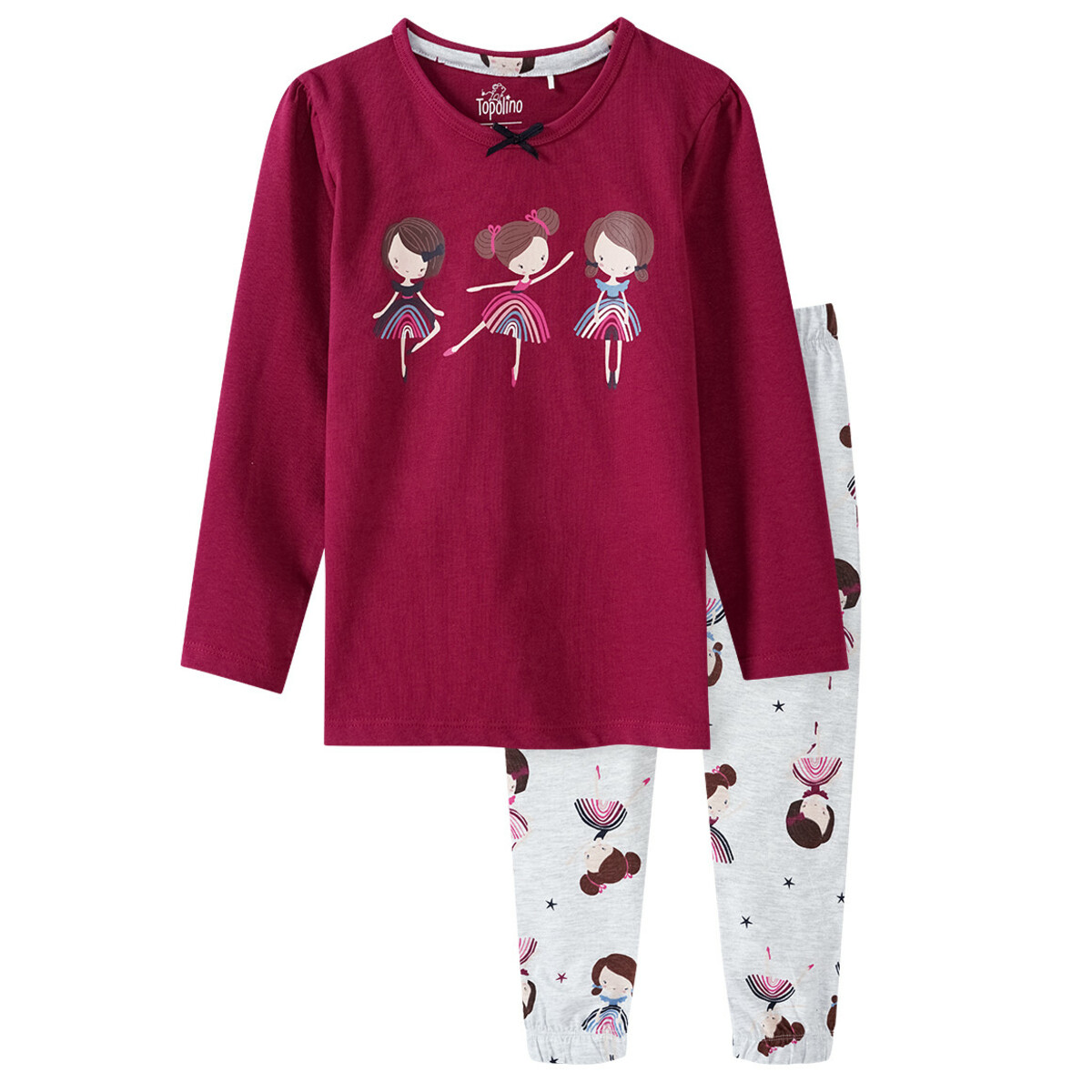 Bild 1 von Mädchen Schlafanzug mit Tänzerin-Motiven