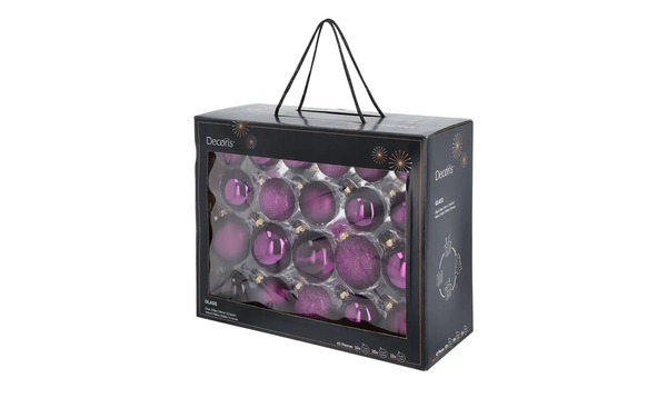 Bild 3 von Weihnachtskugeln, 42er Set Rosa