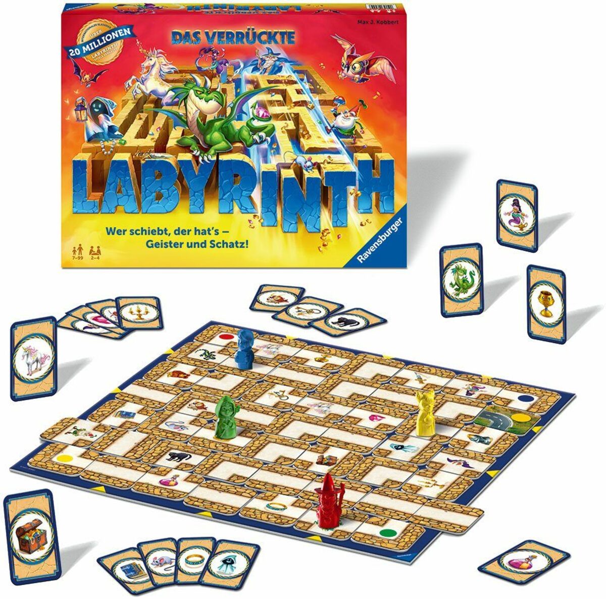 Bild 4 von Ravensburger Spiel, Familienspiel Das verrückte Labyrinth, FSC® - schützt Wald - weltweit; Made in Europe