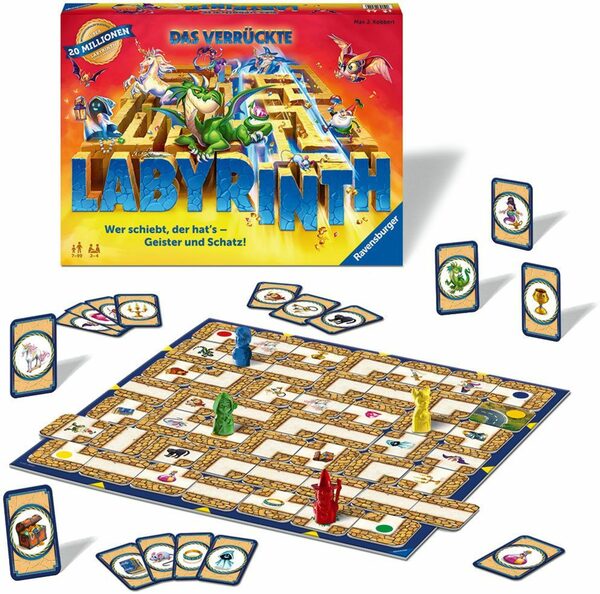 Bild 4 von Ravensburger Spiel, Familienspiel Das verrückte Labyrinth, FSC® - schützt Wald - weltweit; Made in Europe