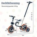 Bild 3 von COSTWAY Dreirad 4 in 1 Laufrad, verstellbar, von 2-4 Jahren, bis 30kg