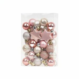 SCOBLA Weihnachtsbaumkugel Weihnachtskugeln Weihnachtsbaumschmuck (33 St), Weihnachtskugeln Kunststoff, Christbaumschmuck Weihnachtskugeln Set