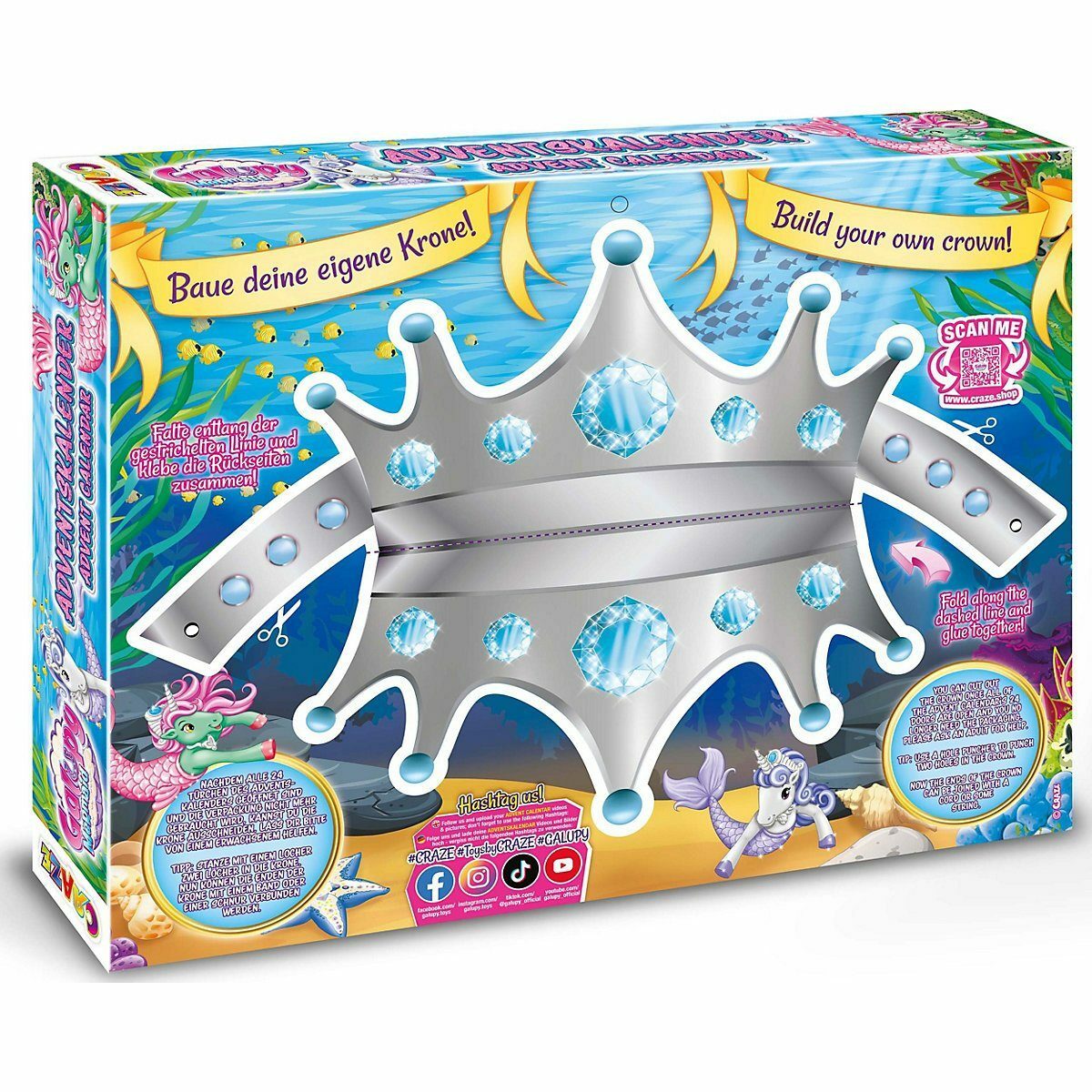 Bild 2 von CRAZE Adventskalender Adventskalender Galupy Mermaid
