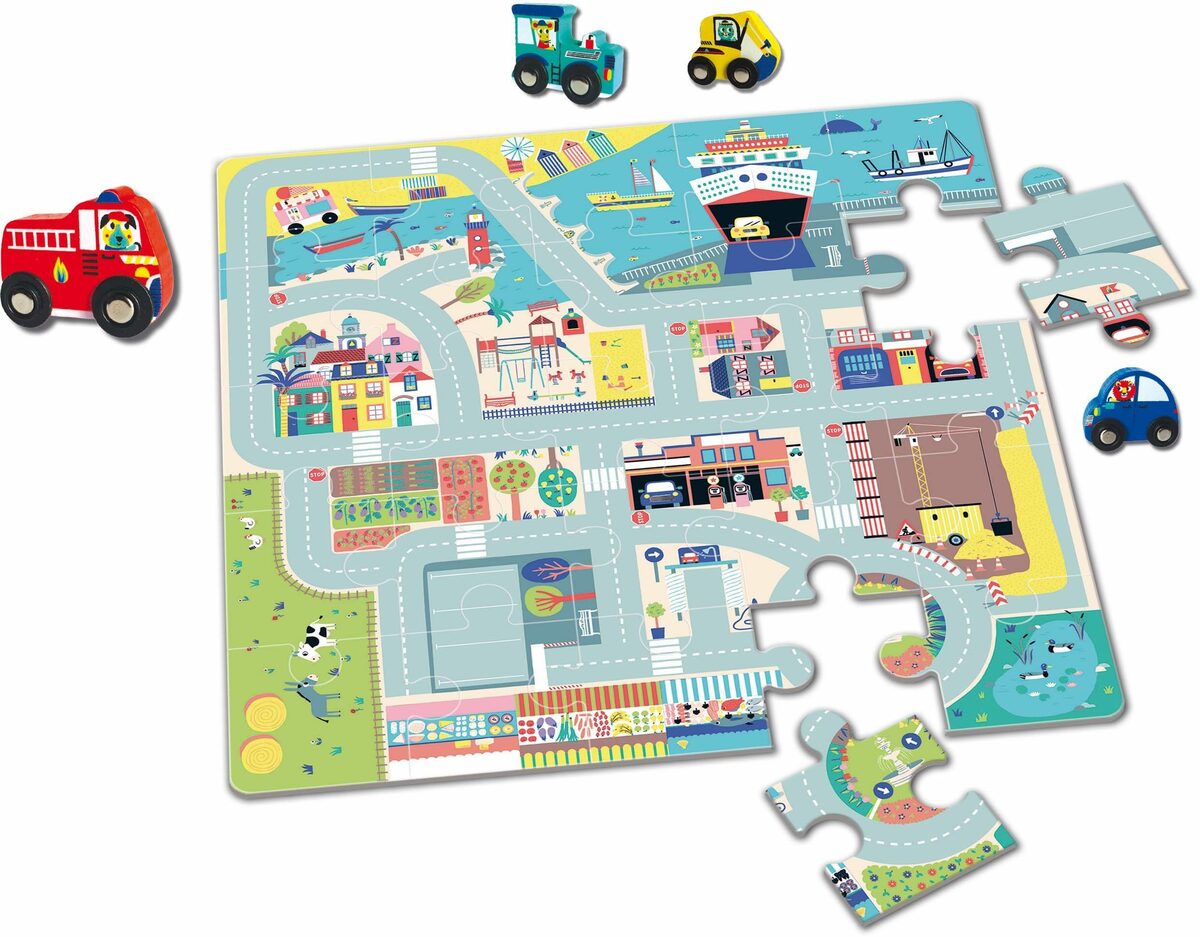 Bild 2 von AUZOU Puzzle Holzspielzeug, Mein erstes Straßenpuzzle, 25 Puzzleteile