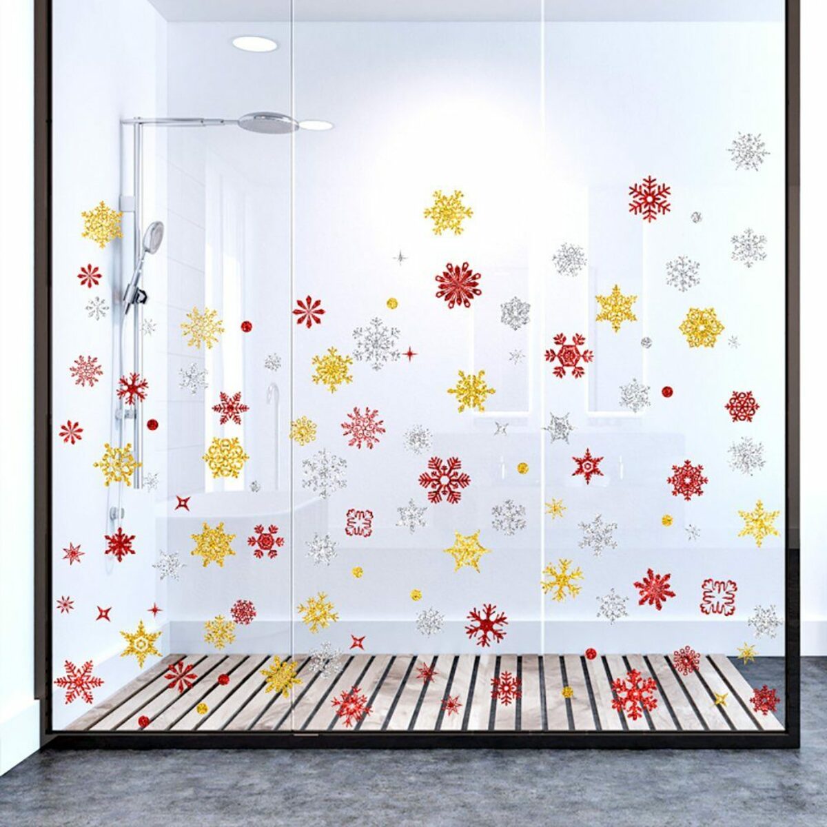 Bild 3 von Fenstersticker 9 Stück Fensteraufkleber Weihnachtsdeko Schneeflocken, ZanMax