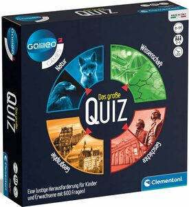 Clementoni® Spiel, Wissensspiel Galileo, Das große Quiz, Made in Europe