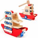 Bild 1 von BeebeeRun Lernspielzeug 3 in 1 Holzspielzeug Musikspielzeug für Kinder ab 2 Jahren, Hammerspiel, Xylophone, Klopfen, Weihnachtsgeschenk