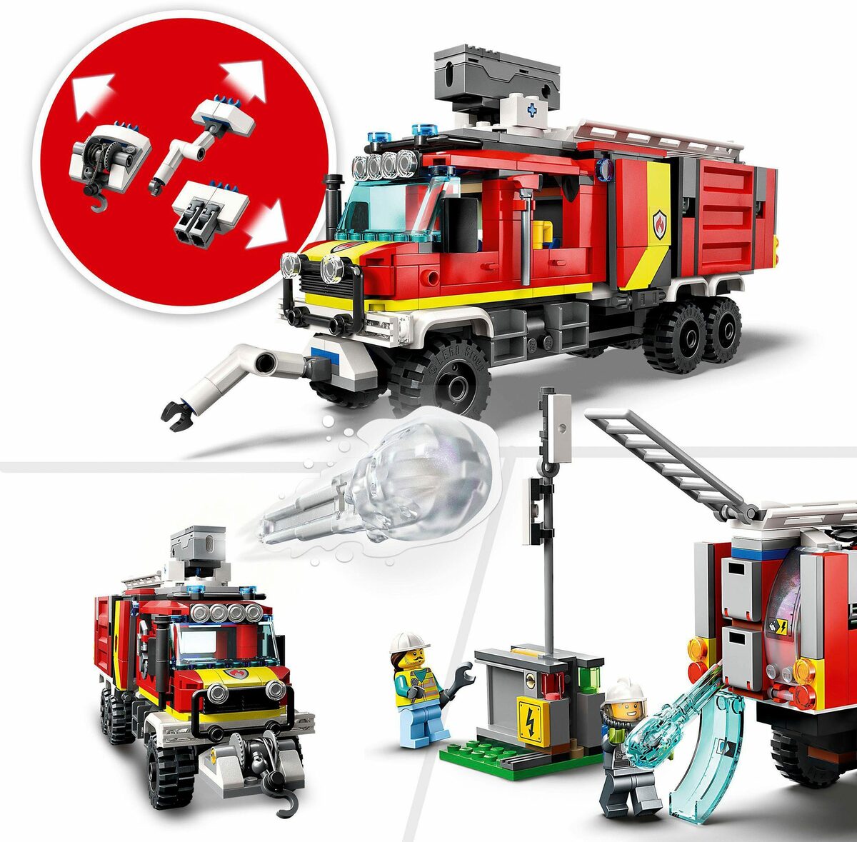 Bild 3 von LEGO® Konstruktionsspielsteine Einsatzleitwagen der Feuerwehr (60374), LEGO® City, (502 St), Made in Europe