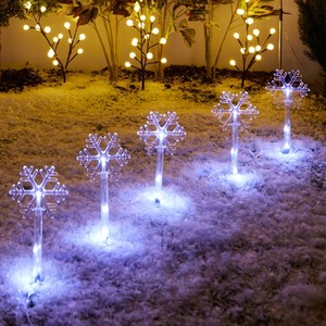 LED-Leuchtstäbe im Winter-Design, ca. 35cm