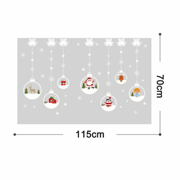 Bild 2 von Fenstersticker Fensterbilder Weihnachten Aufkleber, Wandaufkleber Diy Schneeflocken, Xuigort