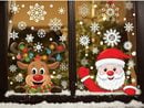 Bild 1 von Fenstersticker Weihnachtswand Fenster aufkleber abnehmbarer Wandaufkleber Weihnachten, Lkupro, glatt, strukturiert, wiederverwendbar