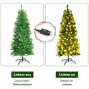 Bild 4 von COSTWAY Künstlicher Weihnachtsbaum, mit 300 PVC Nadeln, 150 warmweißen LEDs