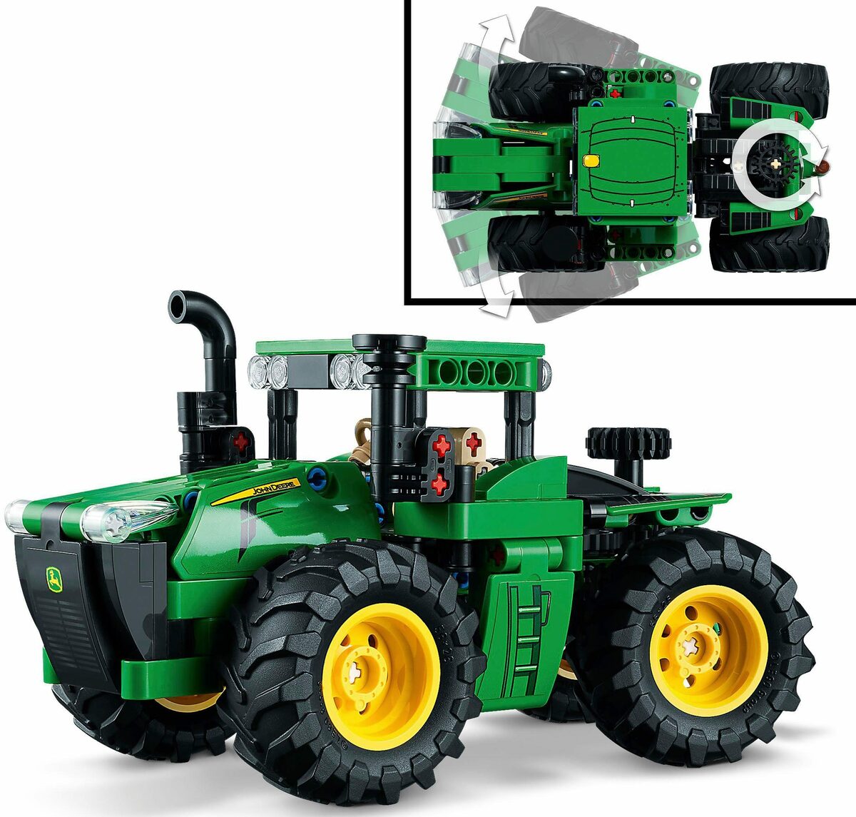 Bild 3 von LEGO® Konstruktionsspielsteine John Deere 9620R 4WD Tractor (42136), LEGO® Technic, (390 St), Made in Europe