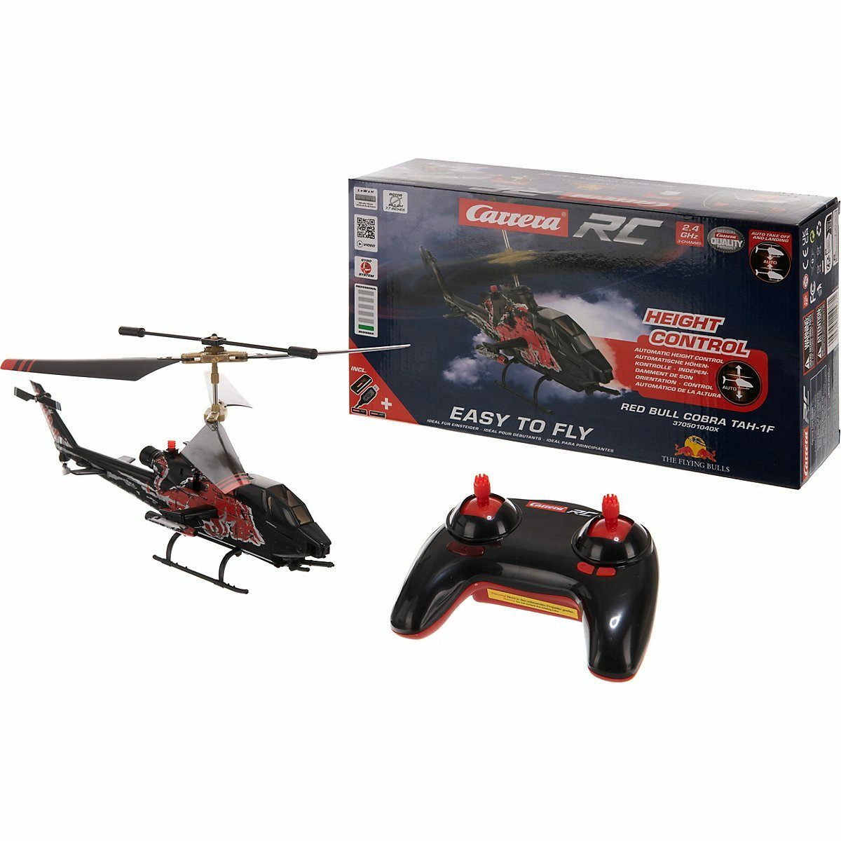 Bild 1 von Carrera® Spielzeug-Flugzeug CARRERA RC Helikopter 2,4GHz Red Bull Bell Cobra