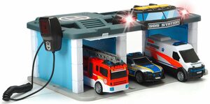 Dickie Toys Spiel-Gebäude Rescue Center, mit Licht & Sound