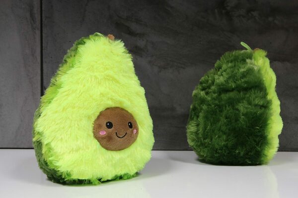 Bild 3 von soma Kuscheltier süße Avocado 15 cm Lebensmittel Früchte grün Gesicht, Super weicher Plüsch Stofftier Kuscheltier für Kinder zum spielen
