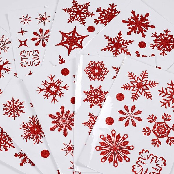 Bild 4 von Fenstersticker 9 Stück Fensteraufkleber Weihnachtsdeko Schneeflocken, ZanMax