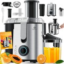 Bild 1 von KESSER® Entsafter für Obst und Gemüse aus Edelstahl 1100W große 85 mm Einfüllöffnung inkl. Reinigungsbürste und Saftbehälter 3 Geschwindigkeitsstufen, Saftpresse Juicer