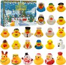 Bild 1 von flowgoer Adventskalender Mini-Weihnachtsgummi-Enten-Adventskalender 2023, Weihnachtsspielzeuggeschenke für Kinder und Erwachsene