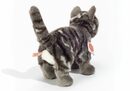 Bild 2 von Teddy Hermann® Kuscheltier Katze stehend grau getigert, 20 cm, zum Teil aus recyceltem Material