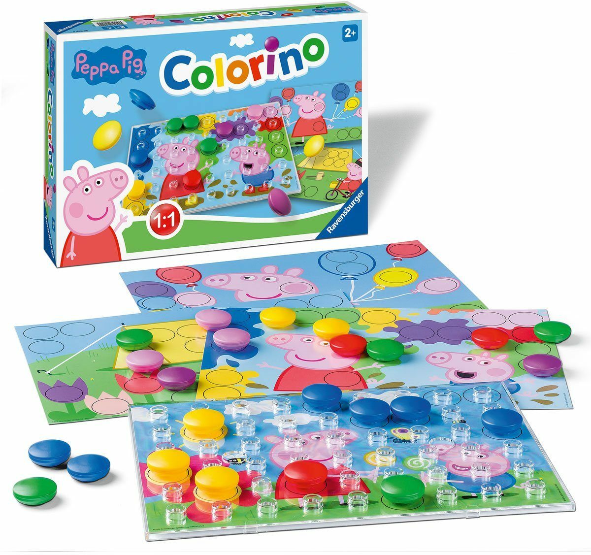 Bild 1 von Ravensburger Spiel, Steckspiel Peppa Pig Colorino, Made in Europe; FSC® - schützt Wald - weltweit