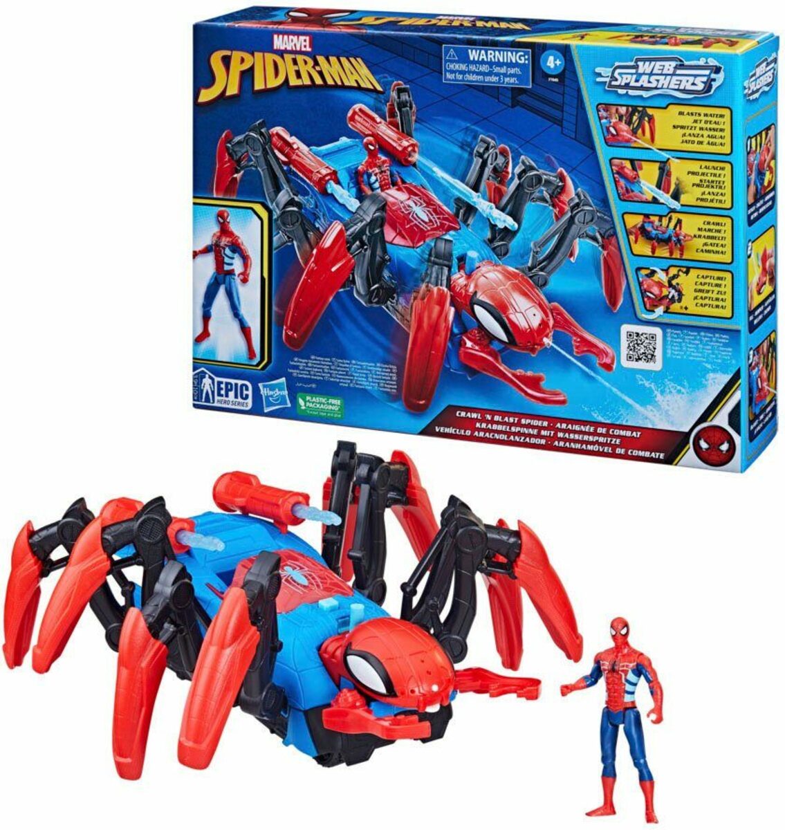Bild 1 von Hasbro Actionfigur Marvel Spider-Man Krabbelspinne mit Wasserspritze