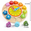 Bild 2 von SUNEE Lernspielzeug Lernuhr aus Holz, Holzspielzeug, Lernuhren für Kleinkinder, Lernen
