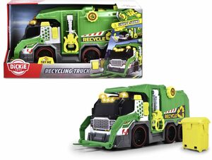 Dickie Toys Spielzeug-Müllwagen Fahrzeug Müllwagen Go Action / City Heroes Recycling Truck 203307001