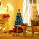 Bild 2 von COSTWAY Künstlicher Weihnachtsbaum, 85 PVC Nadeln, Glasfaser-Farbwechsler