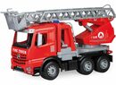 Bild 1 von Lena® Spielzeug-Auto Worxx Feuerwehrauto - Mercedes-Benz Arocs (49cm), mit ausfahrbarer Leiter, Wassertank und funktionierender Wasserpritze