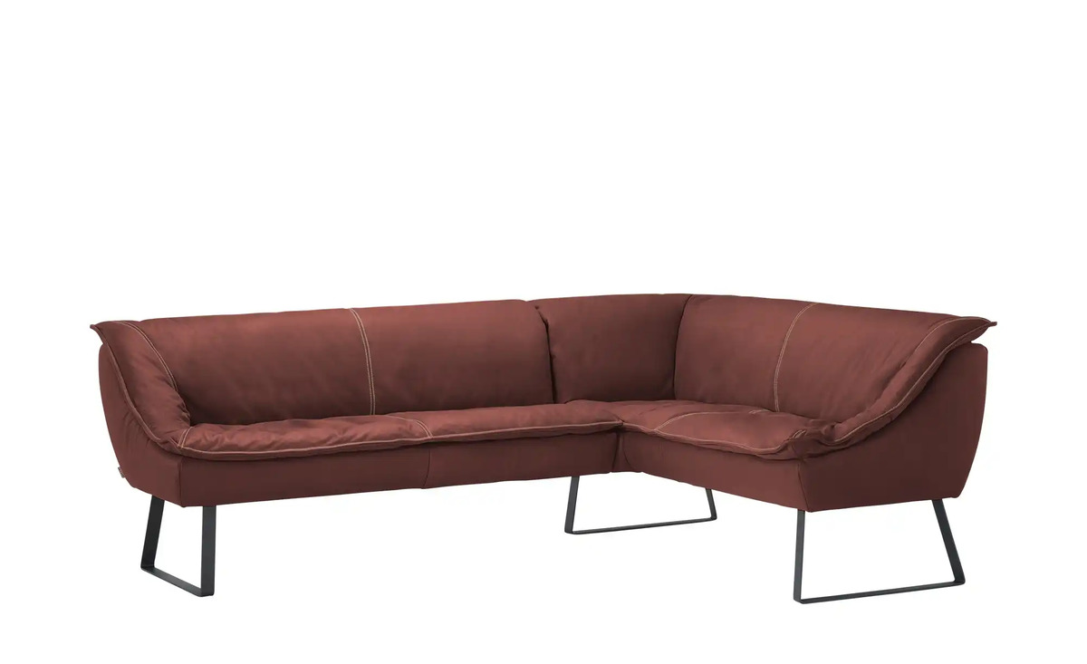 Bild 1 von Eckbank  Leder Alino Rot ca. 243x192 cm