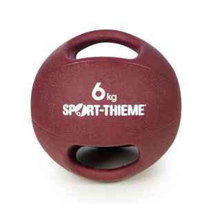 Sport-Thieme Medizinball Dual Grip, 6 kg, Bordeaux
