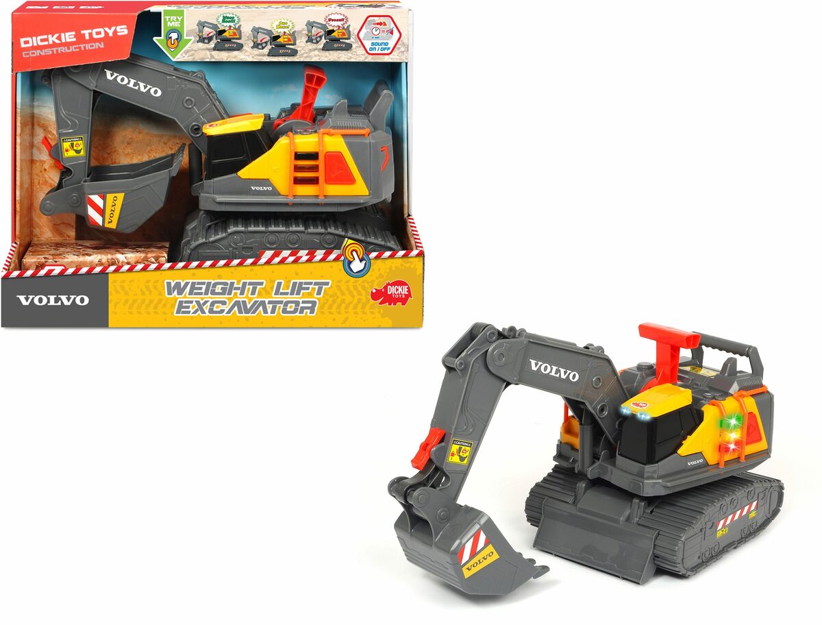 Bild 1 von Dickie Toys Spielzeug-Bagger Volvo Weight Lift Excavator, mit Licht und Sound
