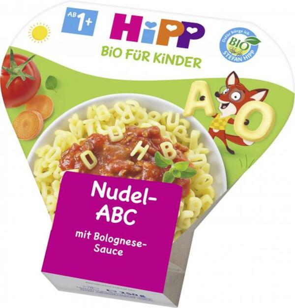 Bild 1 von Hipp Nudel-ABC mit Bolognese Sauce