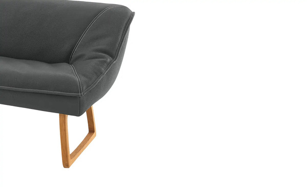 Bild 4 von Polsterbank  Leder Alino Dunkelgrau 188 cm