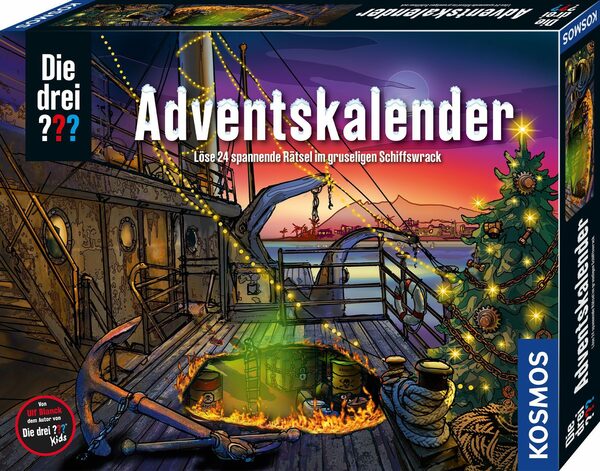 Bild 1 von Kosmos Adventskalender Spielzeug, Die drei ??? 2022