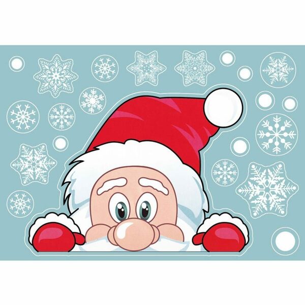 Bild 3 von Decome Weihnachtskugelständer 2er Set Weihnachten Fensterbilder Weihnachtssticker Fenstersticker