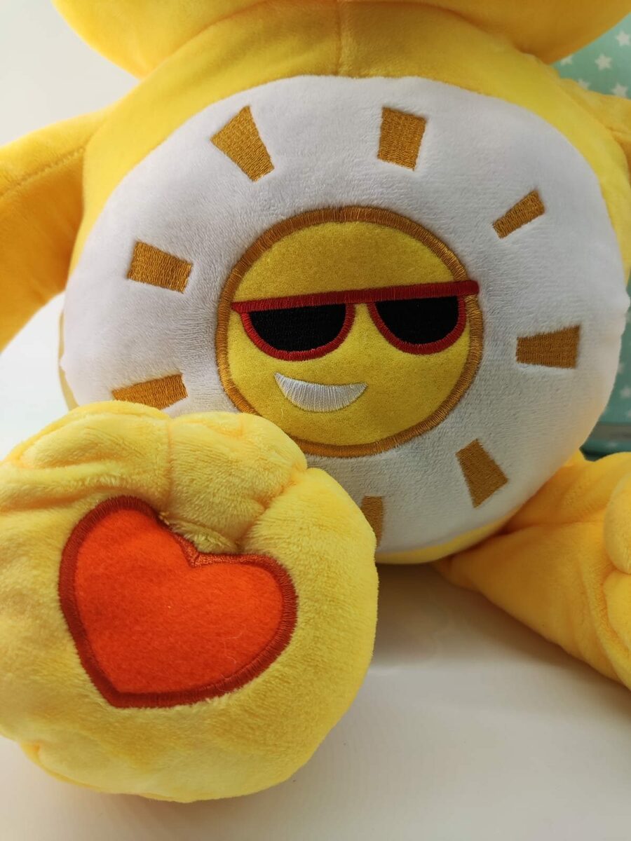 Bild 3 von soma Kuscheltier Glücksbärchi Kuscheltier Care Bears Sonnenschein Bärchi gelb XXL43cm, Glücksbärchis Care Bears