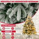 Bild 4 von COSTWAY Künstlicher Weihnachtsbaum, mit 150 LEDs & 384 Zweigspitzen, 136cm