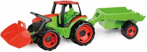 Lena® Spielzeug-Traktor Giga Trucks Traktor mit Frontlader & Anhänger, Made in Europe