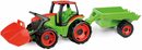 Bild 1 von Lena® Spielzeug-Traktor Giga Trucks Traktor mit Frontlader & Anhänger, Made in Europe