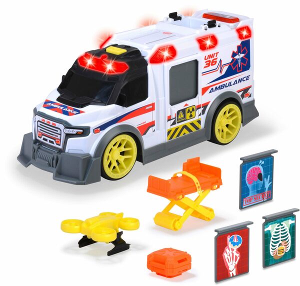 Bild 1 von Dickie Toys Spielzeug-Krankenwagen Ambulance, mit Licht & Sound