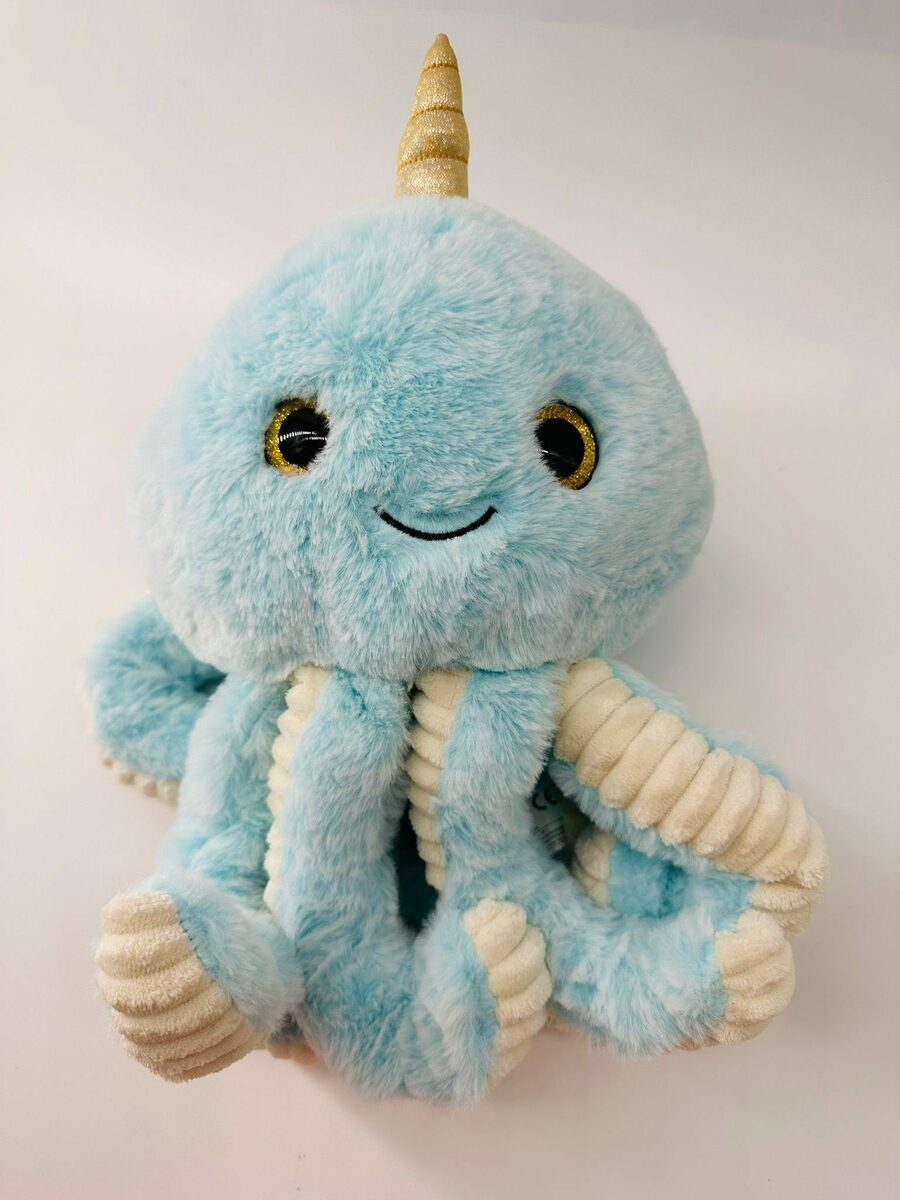 Bild 3 von soma Kuscheltier Krake Plüsch Spielzeug Octopus Kuscheltier Cartoon Oktopus Blau 34 cm (1-St), Kuscheltier Cartoon Oktopus Stofftiere Plüschtiere Geburtstag Geschenk