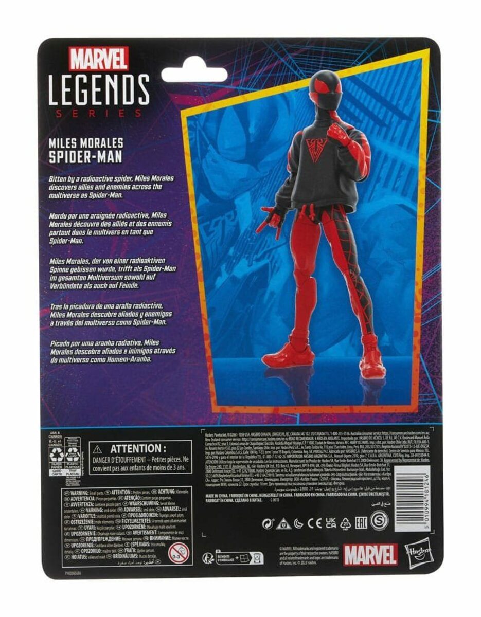 Bild 2 von Hasbro Actionfigur Spider-Man Marvel Legends Retro Miles Morales Spider-Man 15 cm