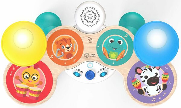 Bild 2 von Hape Spielzeug-Musikinstrument Holzspielzeug, Baby Einstein, Together in Tune Drums™, Connected Magic Touch™; FSC®- schützt Wald - weltweit
