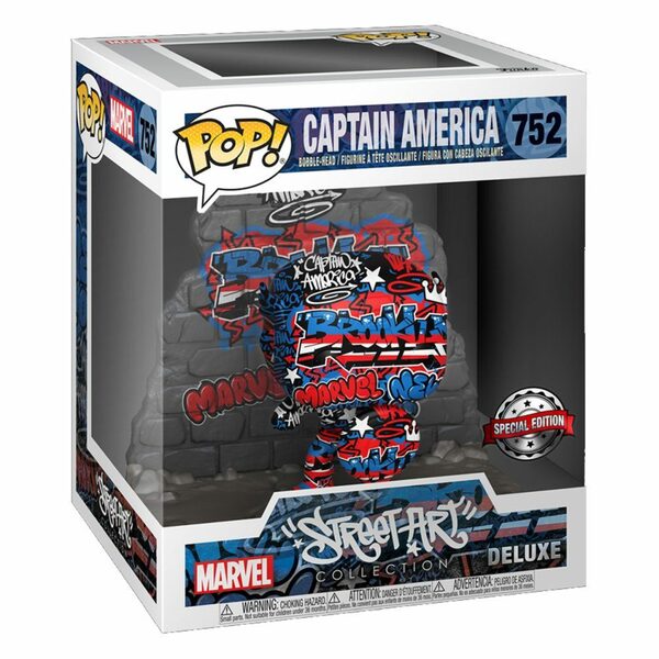 Bild 2 von Funko Actionfigur POP! Captain America Graffiti (Special Edition) - Marvel