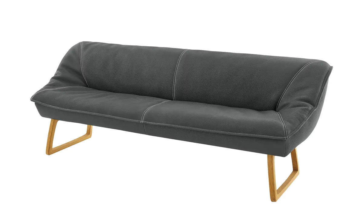 Bild 1 von Polsterbank  Leder Alino Dunkelgrau 188 cm